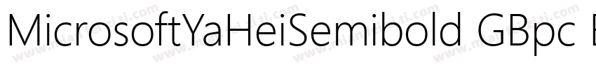 MicrosoftYaHeiSemibold GBpc EUC H字体转换